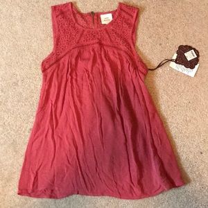 red-orange knox rose top